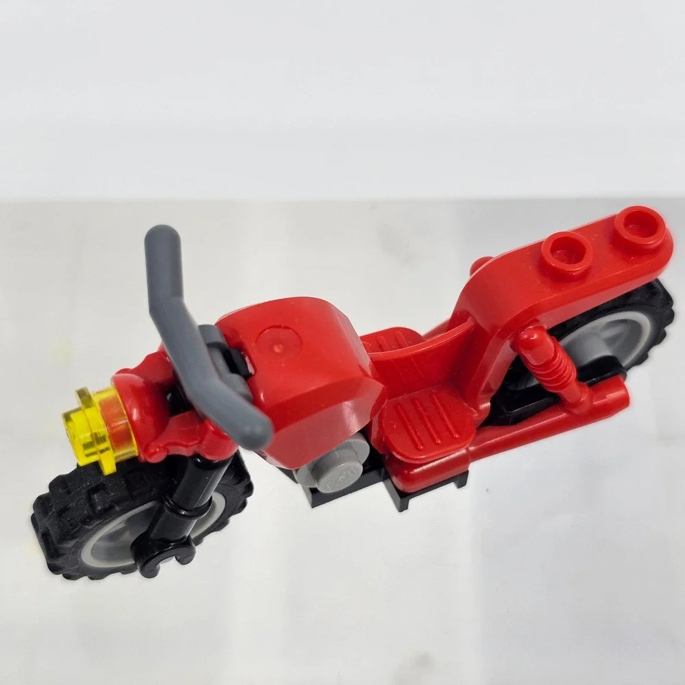 LEGO City Bike Motorcycle Vintage Red, Minifigure, Minifig